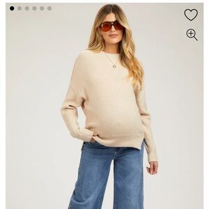 Pinkblush Blue Wide Leg Maternity Jeans